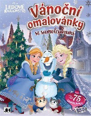 Ledové království - Vánoční omalovánky se samolepkami