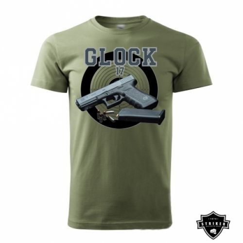 Triko Striker GLOCK 17 - olivové, L