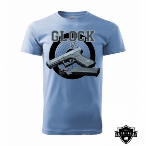 Triko Striker GLOCK 17 - modré, M
