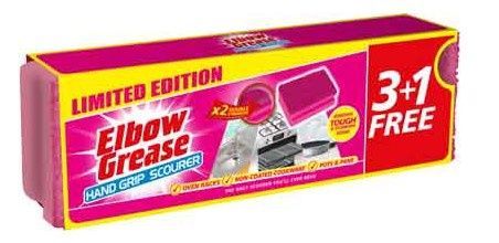Elbow Grease Pink houbičky na nádobí 3+1 ZDARMA