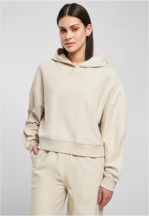 Ladies Oversized Short Rib Hoody - softseagrass 3XL