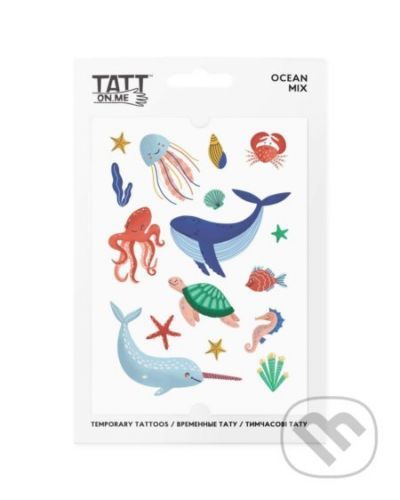 TATTonMe Vodeodolné dočasné tetovačky pre deti Oceán mix - TATTon.me