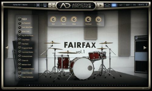 XLN Audio AD2: Fairfax Vol. 1 (Digitální produkt)
