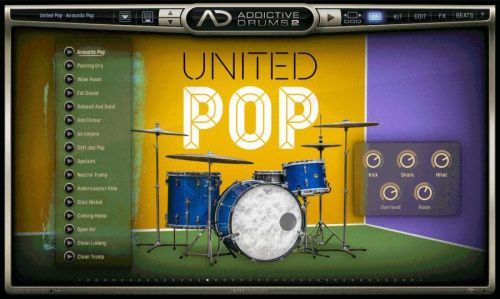 XLN Audio AD2: United Pop (Digitální produkt)