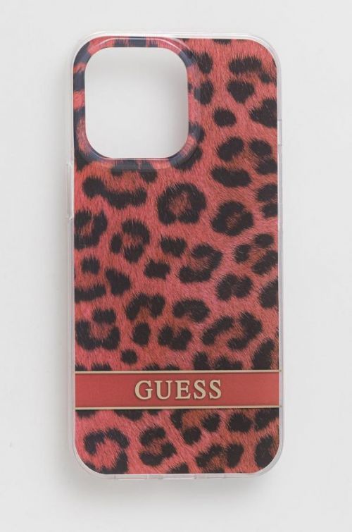 Obal na telefon Guess Iphone 13 Pro / 13 6,1'' červená barva