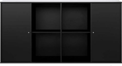 Černá nástěnná komoda Hammel Mistral Kubus, 136 x 69 cm