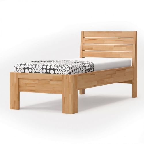 BMB GLORIA XL 90 x 200 cm - masivní dubová postel, moření bílý olej