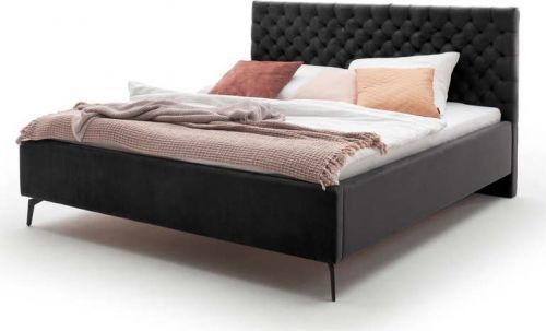 Černá dvoulůžková postel s roštěm a úložným prostorem Meise Möbel La Maison, 180 x 200 cm