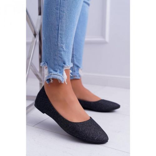 Glitter Ballerinas Black Tiffy