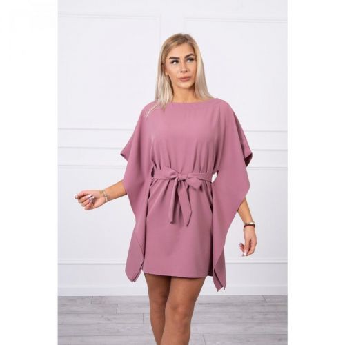 Dress batwings Oversize dark pink