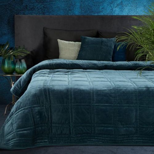 Eurofirany Unisex's Bedspread 386451 Navy Blue