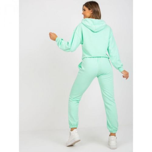 Light green tracksuit set with a hoodie