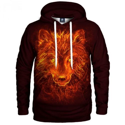 Aloha From Deer Unisex's Fire Wolf Hoodie H-K AFD888