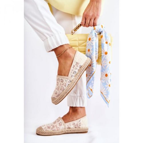 Classic Women's Espadrilles Openwork Beige Catris