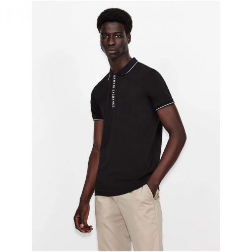 Černé pánské polo tričko Armani Exchange - Pánské