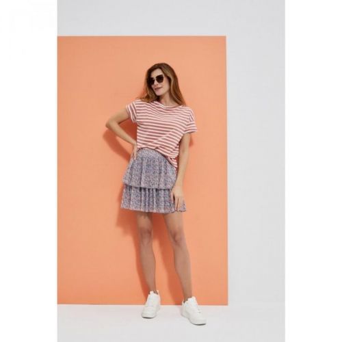 mini skirt with flounces