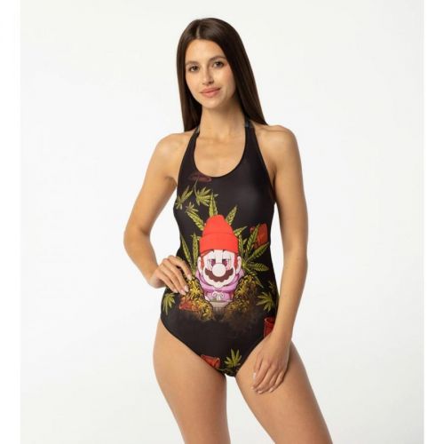 Aloha From Deer Woman's World 4-20 Open Back Swimsuit SSOB AFD906