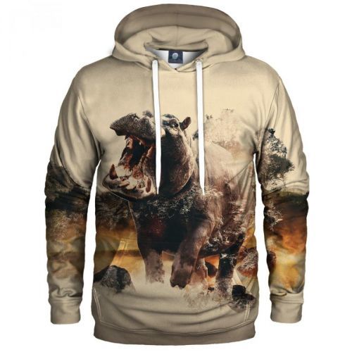 Aloha From Deer Unisex's Powerful Hippo Hoodie H-K AFD1037