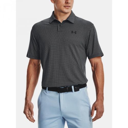 Under Armour Tričko UA T2G Printed Polo-BLK - Pánské