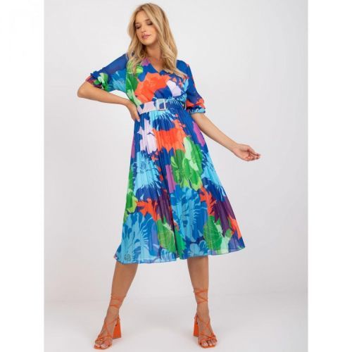 Blue one size dress with OCH BELLA prints