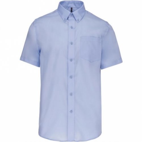 Pánská košile s krátkým rukávem Kariban Premium - světle modrá, 4XL