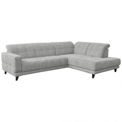 Xora ROHOVÁ SEDAČKA, textil, šedá