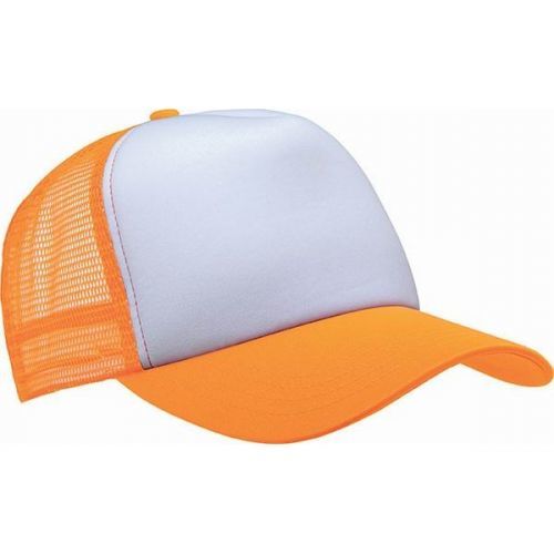 Kšiltovka K-up Trucker Mesh 5 - oranžová-bílá