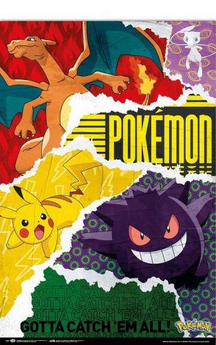 GRUPO ERIK Plakát, Obraz - Pokémon - Gotta Catch Them All, (61 x 91.5 cm)