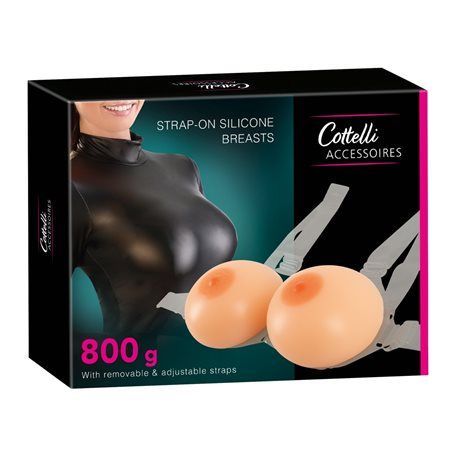 Prsa Cottelli Collection Strap-on Silicone Breasts 800 g Cottelli Collection