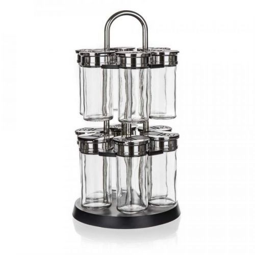 BANQUET Sada kořenek AKCENT Black 13 ks, ve stojánku