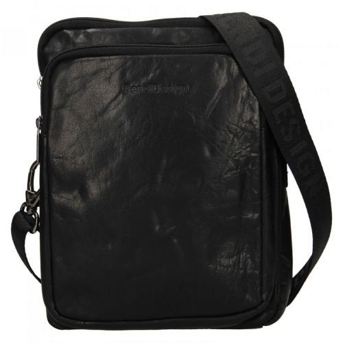 Panská kožená taška přes rameno SendiDesign Ulte - černá