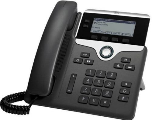 Cisco CP-7811-3PCC-K9= systémový telefon, VoIP  LCD displej antracitová