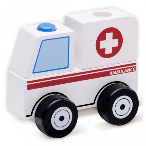 Wonderworld Wonderworld Dřevěná Mini stavebnice sanitka