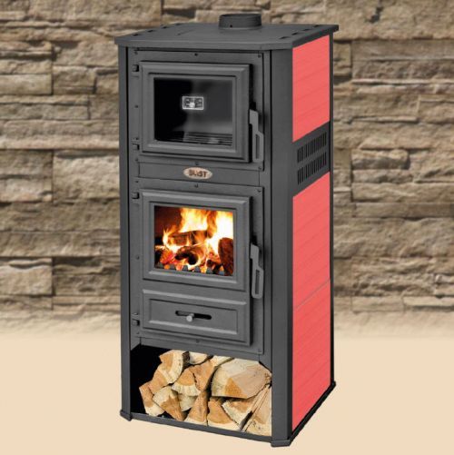 BLIST krbová kamna AMBASADOR R s troubou - červená