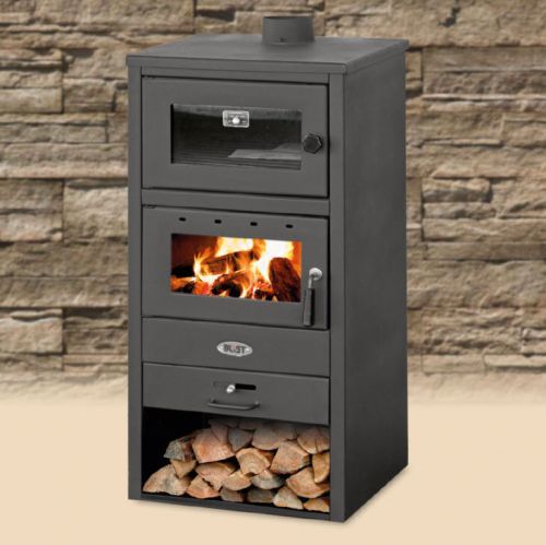 BLIST krbová kamna NAPOLI (BR) s troubou - černá