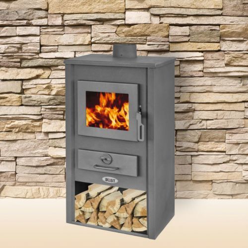 BLIST krbová kamna B2 E s výměníkem - černá