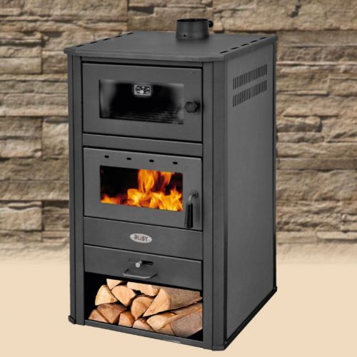 BLIST krbová kamna MILANO E (BRM E) s výměníkem - šedá