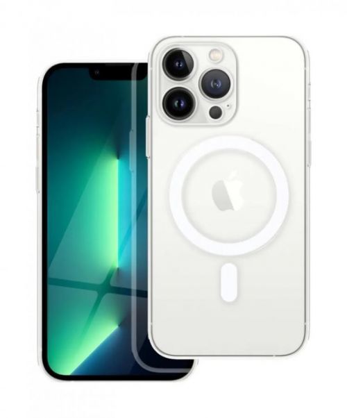 Kryt TopQ Clear Magnetic iPhone 13 Pro pevný průhledný 75557