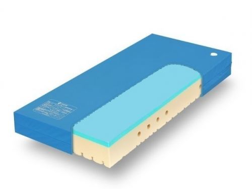 Tropico SUPER FOX BLUE Classic 24 cm POTAH PU + FEST BOK - matrace pro domácí péči se zpevněnými boky