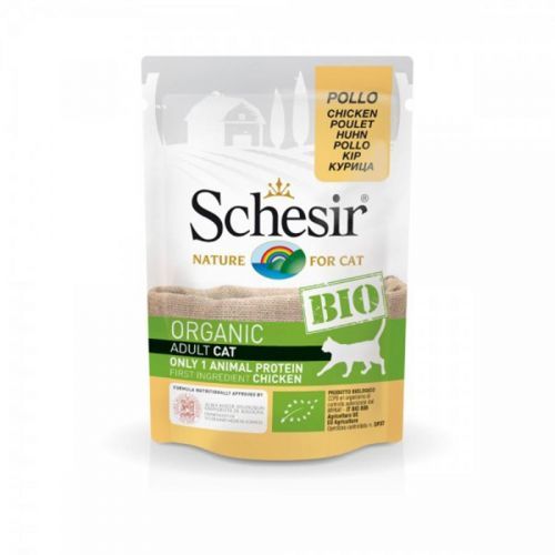 Schesir Cat Bio kuře 16 × 85 g