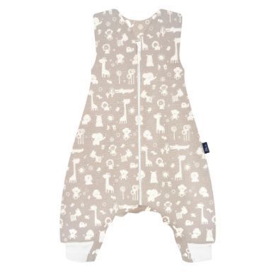 Alvi ® Sleep overall Light Zoo animals taupe