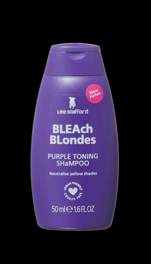 Lee Stafford Mini Bleach Blondes Purple Toning, šampon pro dokonale blond vlasy, 50 ml