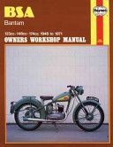 B. S. A. Bantam Owner's Workshop Manual (Clew Jeff)(Paperback)