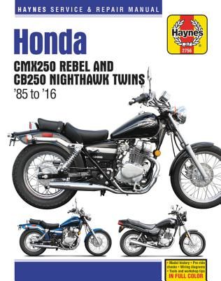 Honda Cmx250 Rebel and Cb250 Nighthawk, 1985-2016 Haynes Repair Manual (Haynes Publishing)(Paperback / softback)