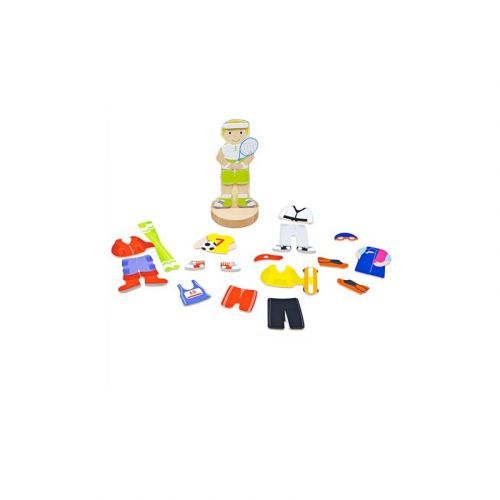 Bigjigs Toys Bigjigs Toys Magnetické oblékací puzzle sportovní aktivity