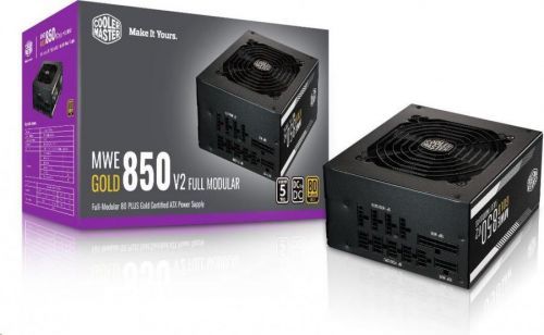 Cooler Master zdroj  MWE 850 Gold-v2  Full modular, 850W, 80+ Gold, MPE-8501-AFAAG-EU