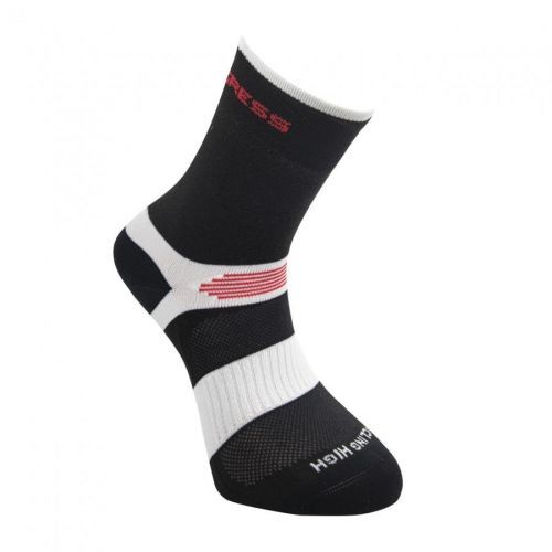 Cyklistické ponožky Progress Cycling High Sox - černé-bílé, 3-5