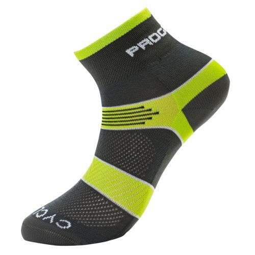 Cyklistické ponožky Progress Cycling - šedé-zelené, 3-5