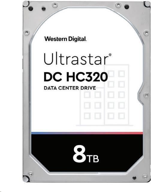 WD Western Digital Ultrastar HDD 8TB (HUS728T8TAL4204) DC HC320 3.5in 26.1MM 256MB 7200RPM SAS 4KN (0B36399)