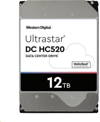 WD Western Digital Ultrastar HDD 12TB (HUH721212ALN600) DC HC520 3.5in 26.1MM 256MB 7200RPM SATA (0F30141)